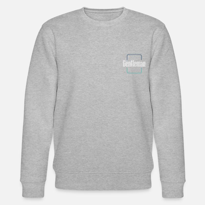Design « gentleman » | Art calligraphique - Sweat bio CHANGER Stanley/Stella Unisexe - gris chiné