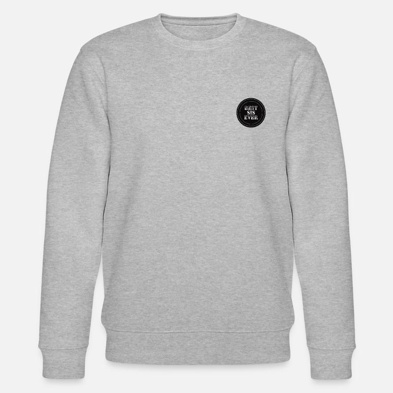 Best Sis Ever - Stanley/Stella Unisex Bio-Sweatshirt CHANGER  - Grau meliert