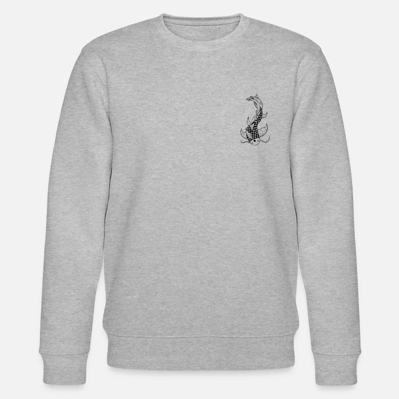 Koi-Karpfen / Koi-Karpfen - Stanley/Stella Unisex Bio-Sweatshirt CHANGER  - Grau meliert