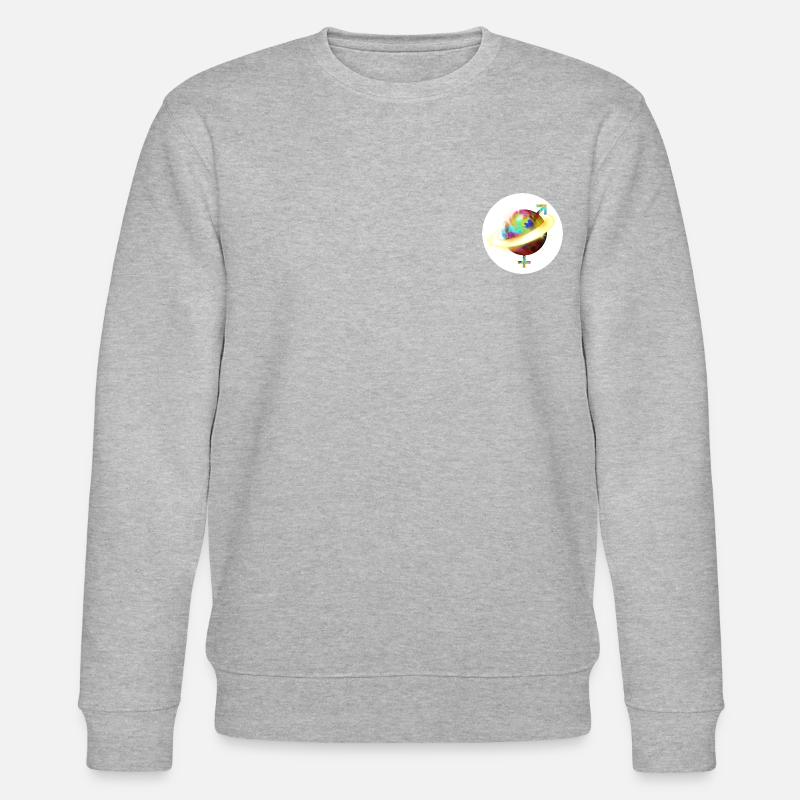 Planet Oneigenre - Weiß - Stanley/Stella Unisex Bio-Sweatshirt CHANGER  - Grau meliert