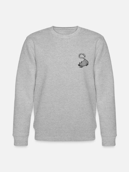 Goga suchende Katze - Stanley/Stella Unisex Bio-Sweatshirt CHANGER  - Grau meliert