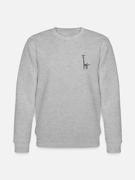 Giraffe - Stanley/Stella Unisex Bio-Sweatshirt CHANGER - Grau meliert