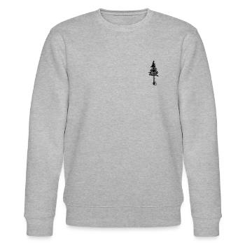 Bicycle fir-tree - Stanley/Stella CHANGER Unisex Organic Sweatshirt - heather grey - Front - Nik (191cm) & Marisol (170cm)