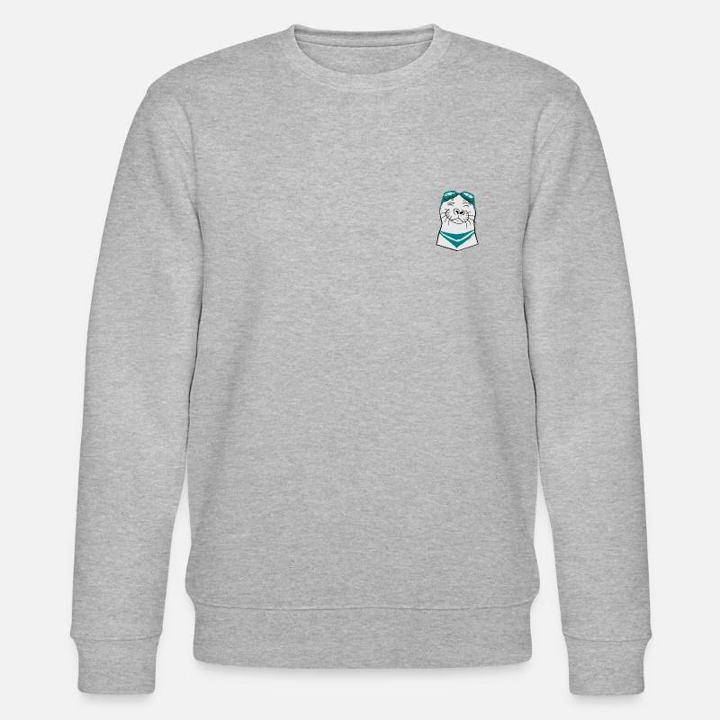 Seehund - Happy Heuler - Stanley/Stella Unisex Bio-Sweatshirt CHANGER  - Grau meliert