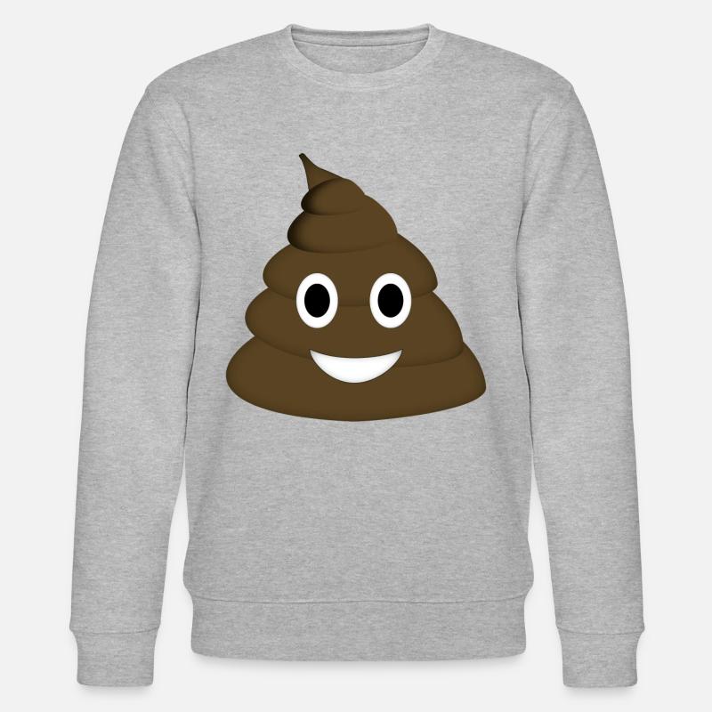 Poop - Stanley/Stella Unisex Bio-Sweatshirt CHANGER  - Grau meliert