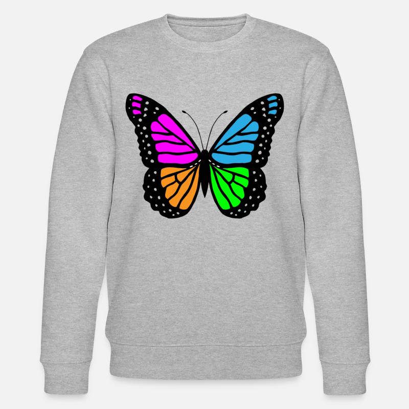 Papillon papillon - Sweat bio CHANGER Stanley/Stella Unisexe - gris chiné