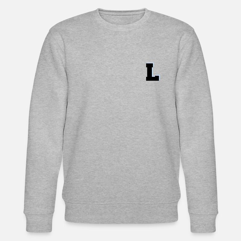 Buchstabe L - Transgender-Flagge - Stanley/Stella Unisex Bio-Sweatshirt CHANGER  - Grau meliert