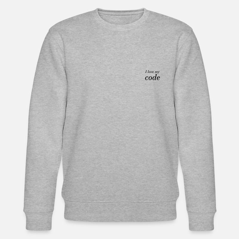 i love my code - Stanley/Stella Unisex Bio-Sweatshirt CHANGER  - Grau meliert