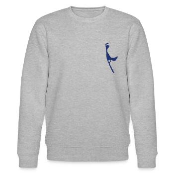 sylt blau - Stanley/Stella Unisex Bio-Sweatshirt CHANGER  - Grau meliert - Vorne - Nik (191cm) & Marisol (170cm)