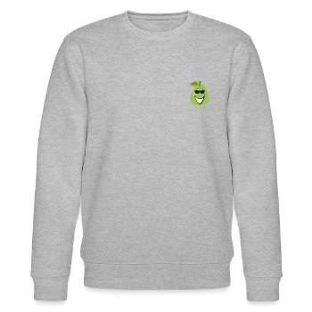 Pear Smile - Stanley/Stella Unisex Bio-Sweatshirt CHANGER  - Grau meliert - Vorne - Nik (191cm) & Marisol (170cm)