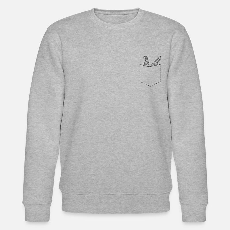 Mechaniker Brusttasche - Stanley/Stella Unisex Bio-Sweatshirt CHANGER  - Grau meliert