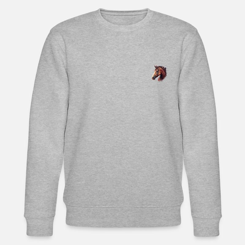 HORSE - Stanley/Stella Unisex Bio-Sweatshirt CHANGER  - Grau meliert