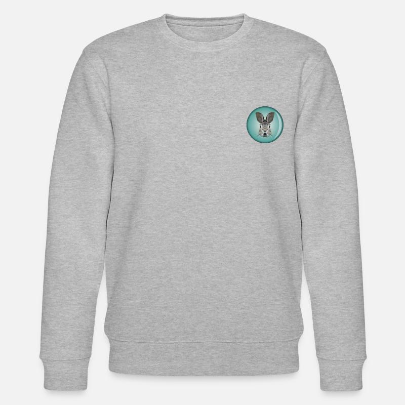 Hasenköpfchen - Stanley/Stella Unisex Bio-Sweatshirt CHANGER  - Grau meliert