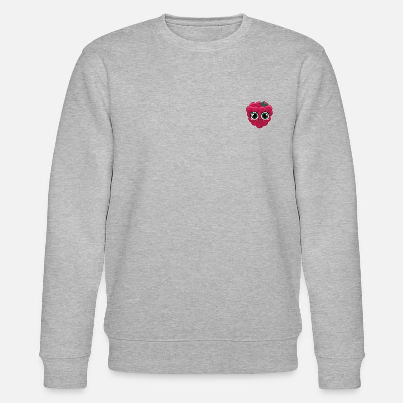 Ruby Raspberry - Stanley/Stella CHANGER Unisex Organic Sweatshirt - heather grey