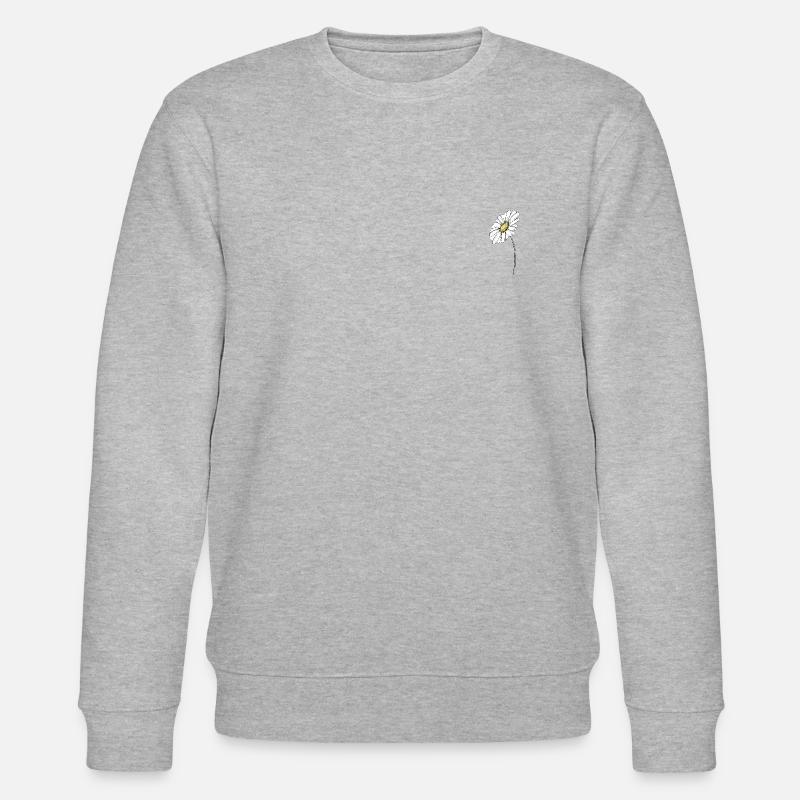 Sommerliches Gänseblümchen - Stanley/Stella Unisex Bio-Sweatshirt CHANGER  - Grau meliert