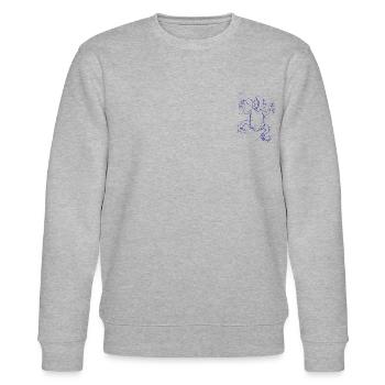 Big hug| Nozette Woman - Blue - Stanley/Stella CHANGER Unisex Organic Sweatshirt - heather grey - Front - Nik (191cm) & Marisol (170cm)
