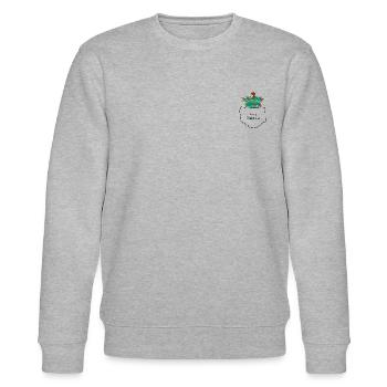 Merry Christmas 2 - Stanley/Stella Unisex Bio-Sweatshirt CHANGER  - Grau meliert - Vorne - Nik (191cm) & Marisol (170cm)