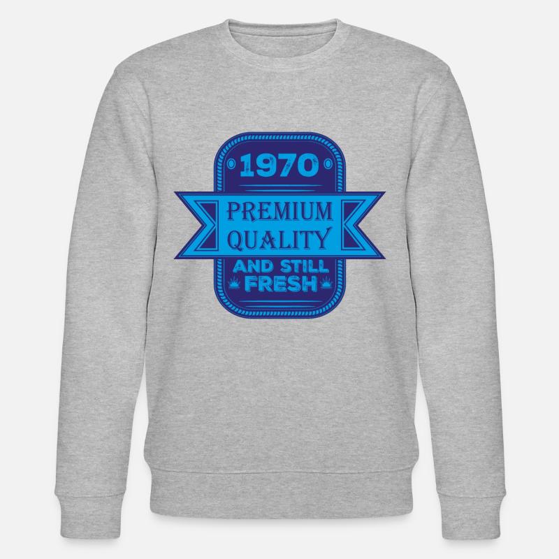Années 1970 - Sweat bio CHANGER Stanley/Stella Unisexe - gris chiné