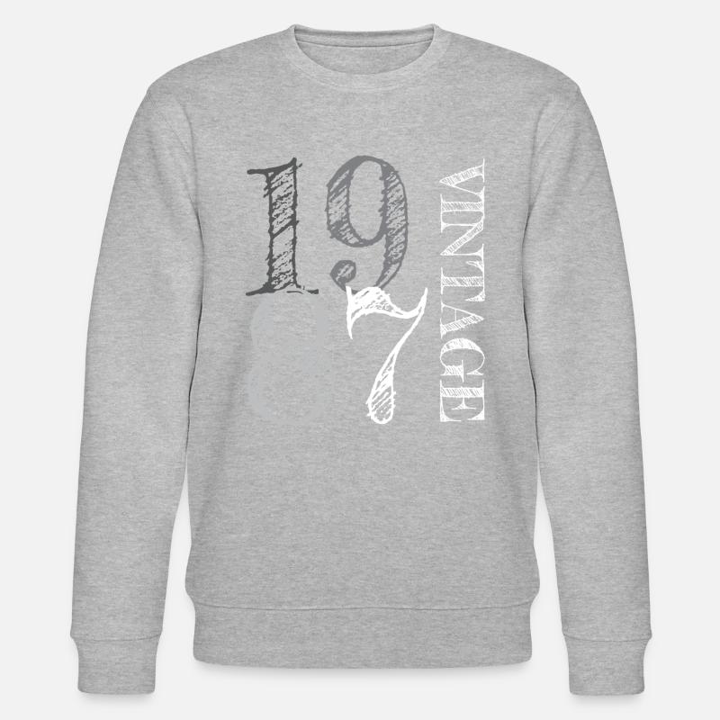 Millésime 1987 - Sweat bio CHANGER Stanley/Stella Unisexe - gris chiné
