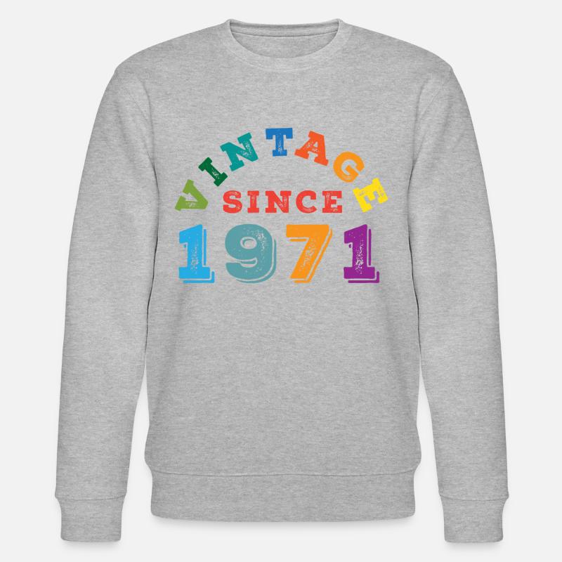 Millésime 1971 - Sweat bio CHANGER Stanley/Stella Unisexe - gris chiné