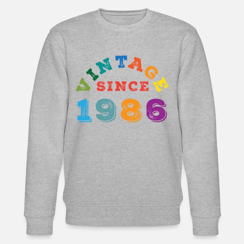 Millésime 1986 - Sweat bio CHANGER Stanley/Stella Unisexe - gris chiné
