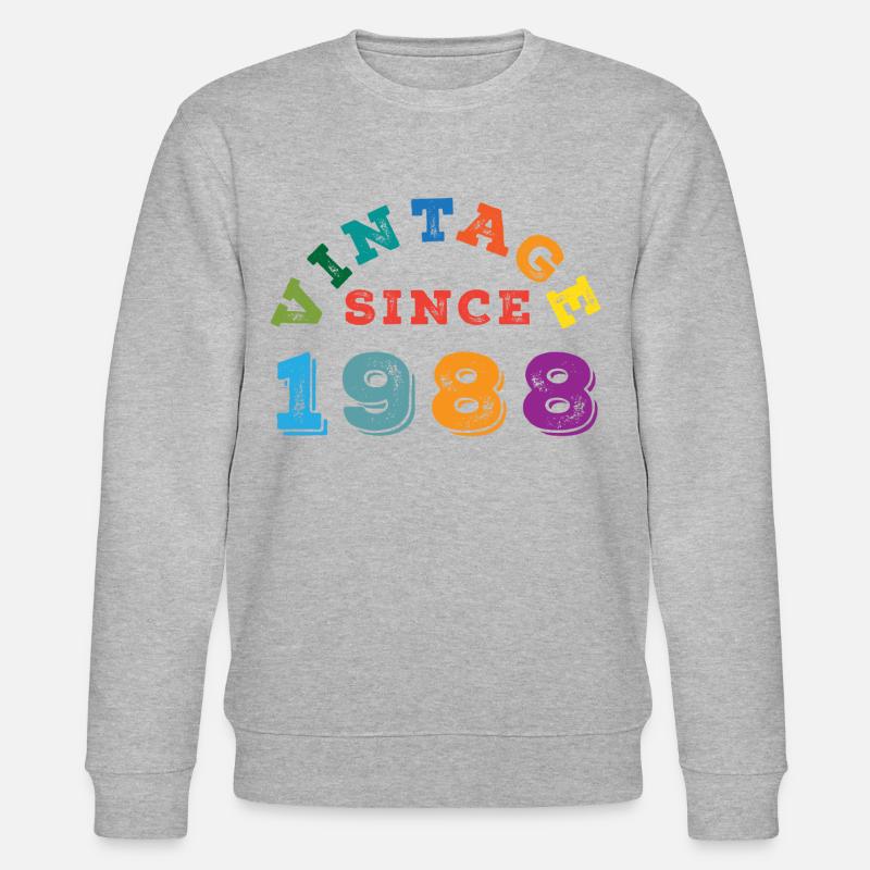 Millésime 1988 - Sweat bio CHANGER Stanley/Stella Unisexe - gris chiné
