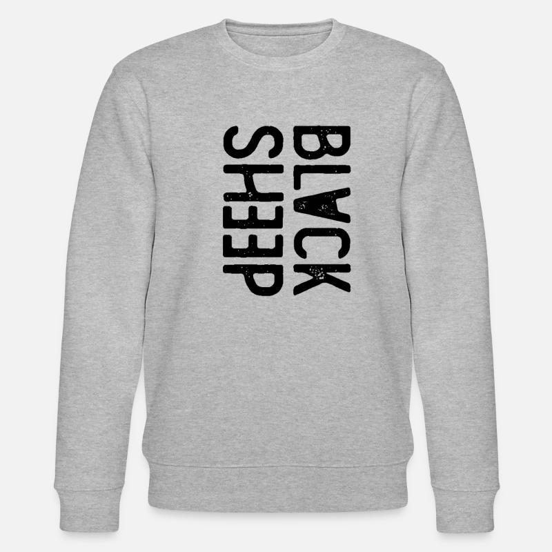 Black Sheep Retro - Stanley/Stella CHANGER Unisex Organic Sweatshirt - heather grey