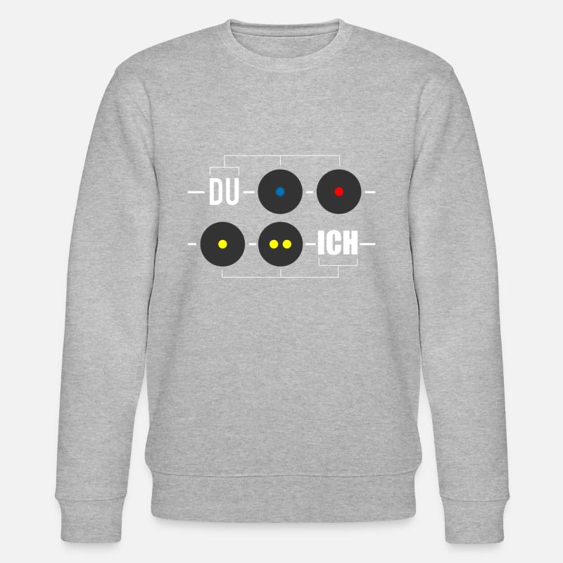 Squash Ball - Stanley/Stella Unisex Bio-Sweatshirt CHANGER  - Grau meliert