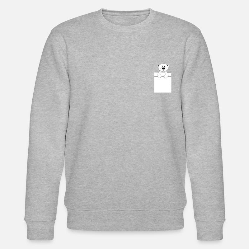 Ours au lit - Sweat bio CHANGER Stanley/Stella Unisexe - gris chiné