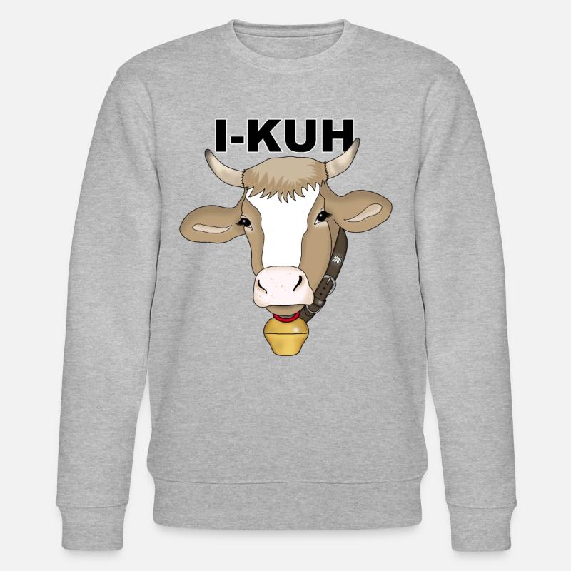 I-Kuh - Stanley/Stella Unisex Bio-Sweatshirt CHANGER  - Grau meliert
