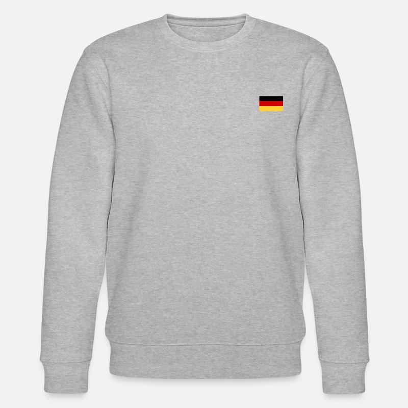 Deutsche Flagge - Stanley/Stella Unisex Bio-Sweatshirt CHANGER  - Grau meliert