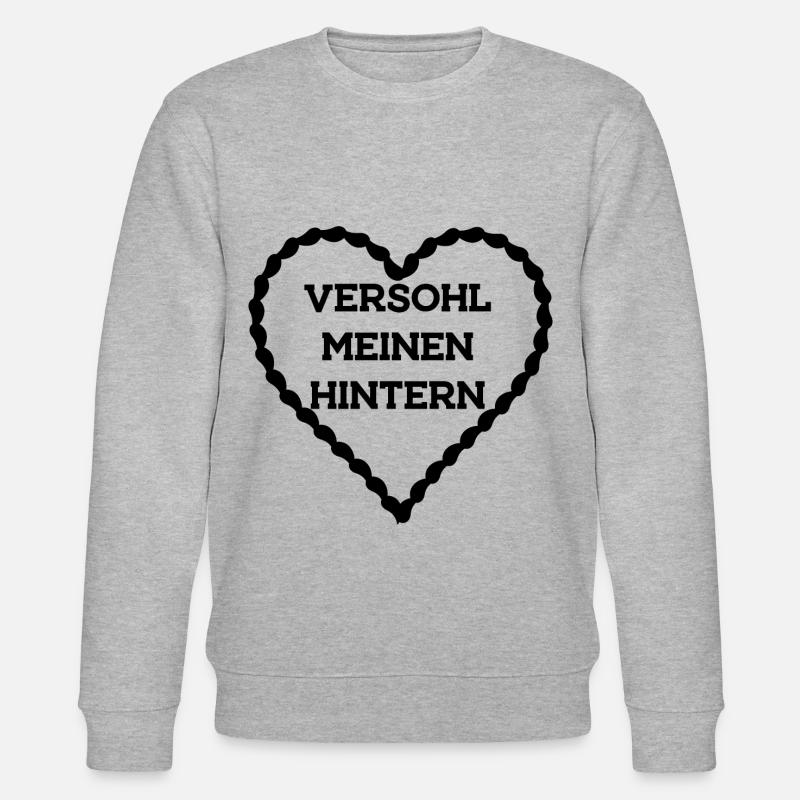 Hintern versohlen - Stanley/Stella Unisex Bio-Sweatshirt CHANGER  - Grau meliert