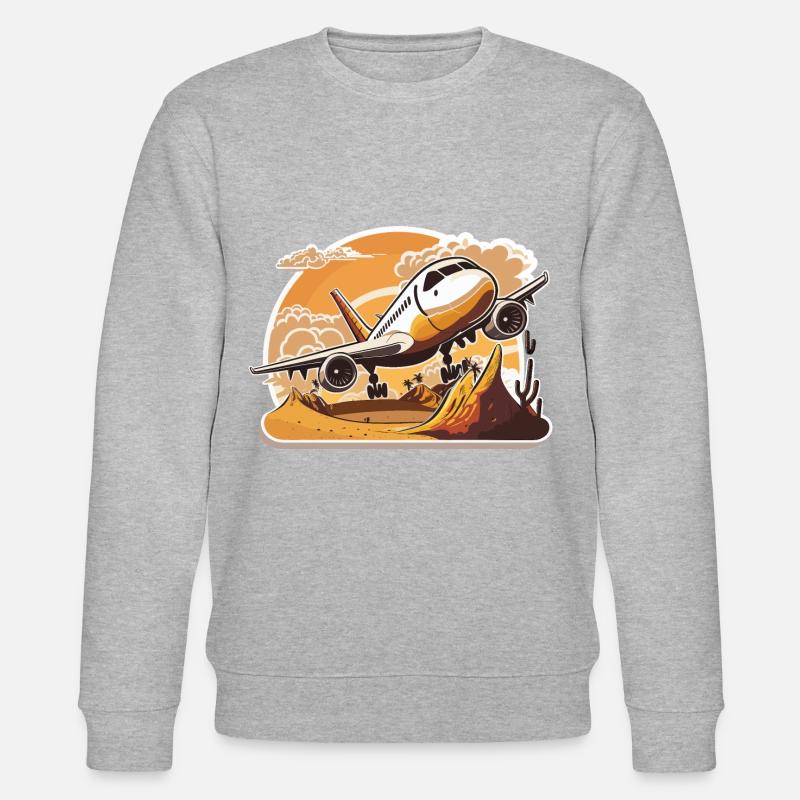 Der aufsteigende Geist - Stanley/Stella Unisex Bio-Sweatshirt CHANGER  - Grau meliert