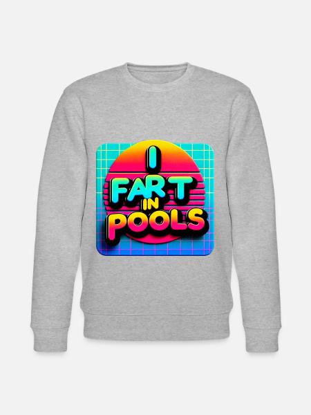 I Fart In Pools 5 - Stanley/Stella CHANGER Unisex Organic Sweatshirt - heather grey