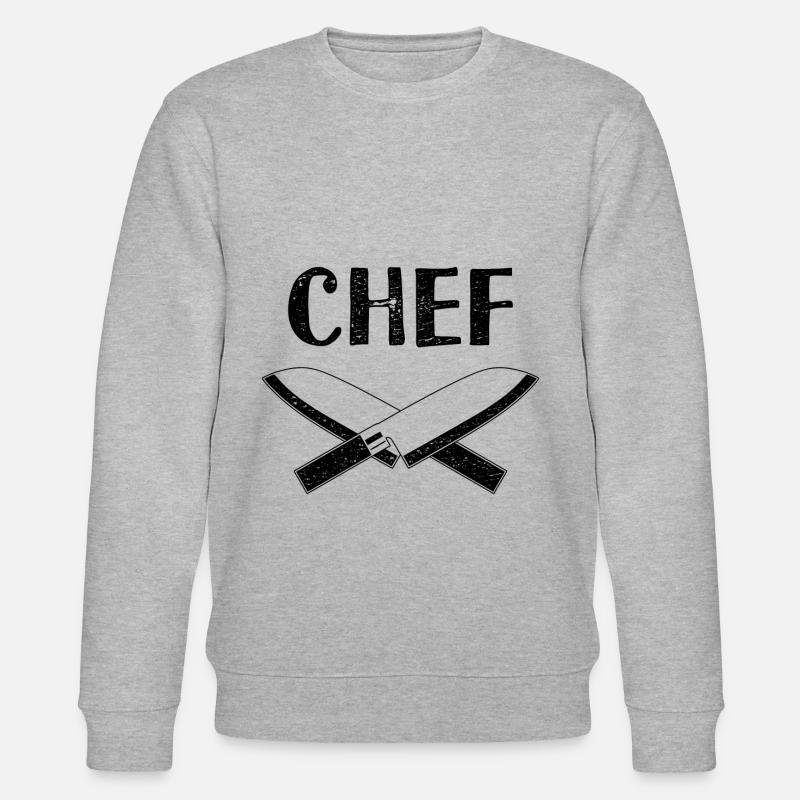 Chef Restaurant Restaurant - Sweat bio CHANGER Stanley/Stella Unisexe - gris chiné