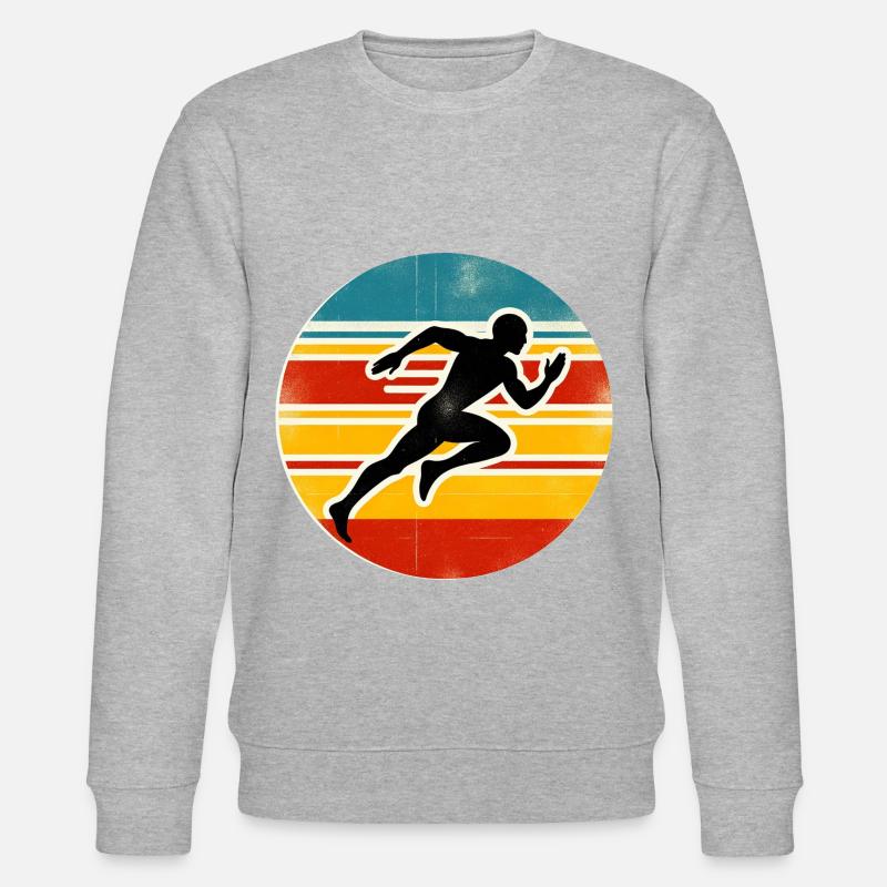 Sprinter - Track And Field - Stanley/Stella Unisex Bio-Sweatshirt CHANGER  - Grau meliert