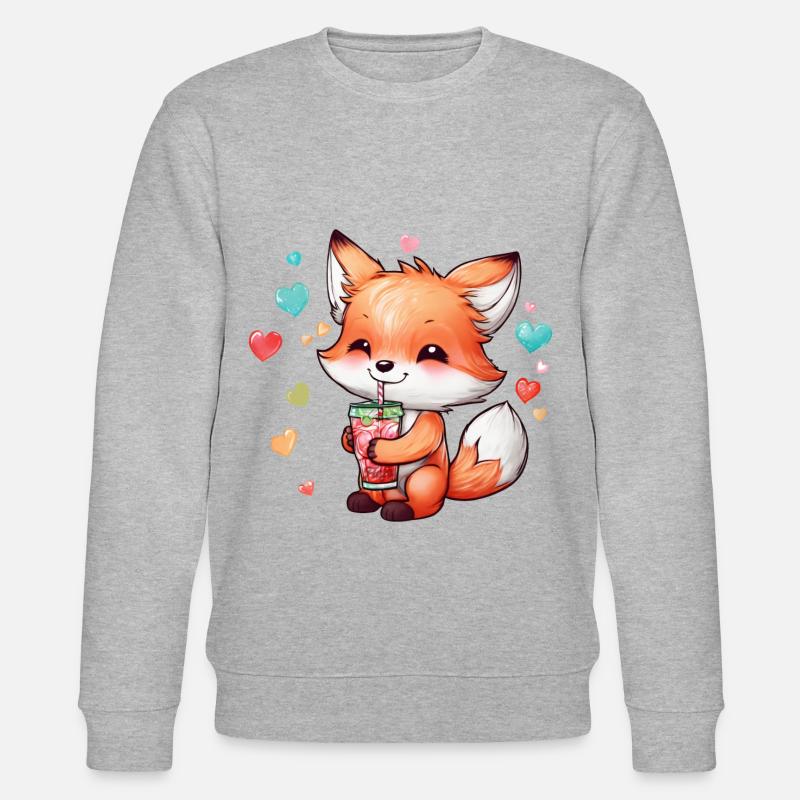 Fuchsjunges - Stanley/Stella Unisex Bio-Sweatshirt CHANGER  - Grau meliert