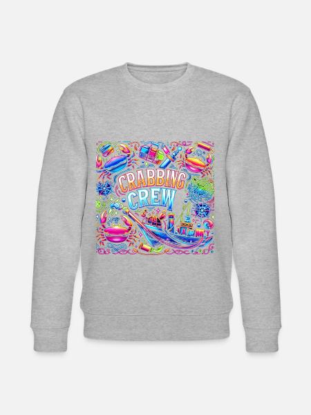 Crabbing Crew 19 - Stanley/Stella Unisex Bio-Sweatshirt CHANGER  - Grau meliert