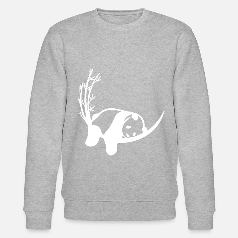 Panda Bambou Chilling - Sweat bio CHANGER Stanley/Stella Unisexe - gris chiné