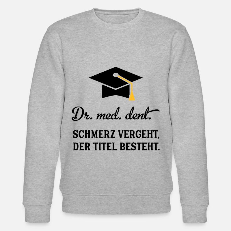 drmeddent - Stanley/Stella Unisex Bio-Sweatshirt CHANGER  - Grau meliert