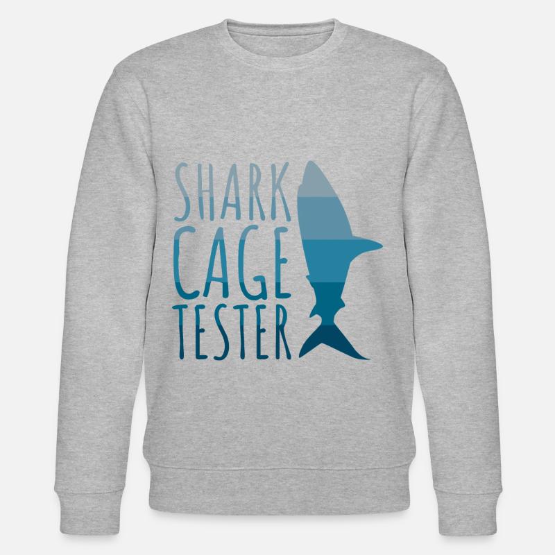 Shark Cage Tester - Stanley/Stella Unisex Bio-Sweatshirt CHANGER  - Grau meliert