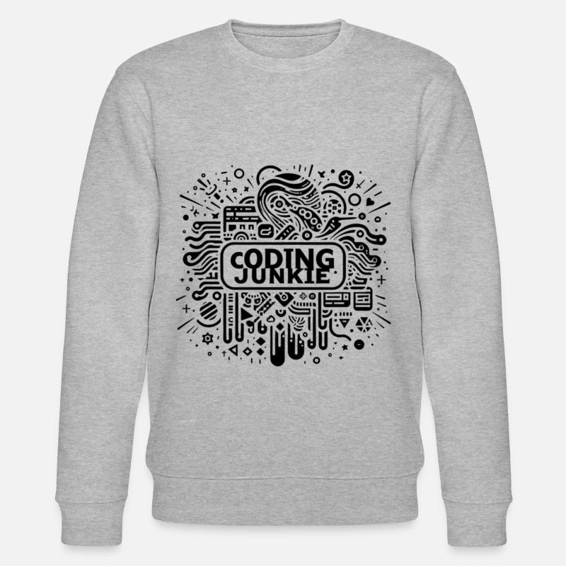 Coding Junkie 17 - Stanley/Stella CHANGER Unisex Organic Sweatshirt - heather grey