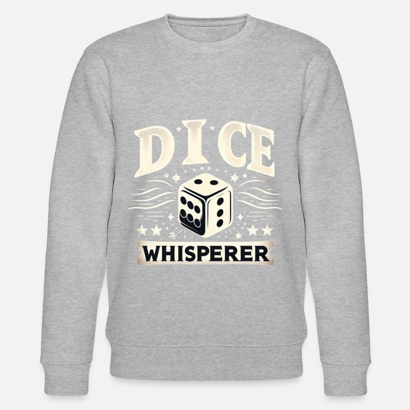 Dice Whisperer 4 - Stanley/Stella Unisex Bio-Sweatshirt CHANGER  - Grau meliert