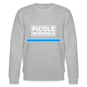 Picole municipale 👮 - Sweat bio CHANGER Stanley/Stella Unisexe - gris chiné - Devant - Nik (191cm) & Marisol (170cm)