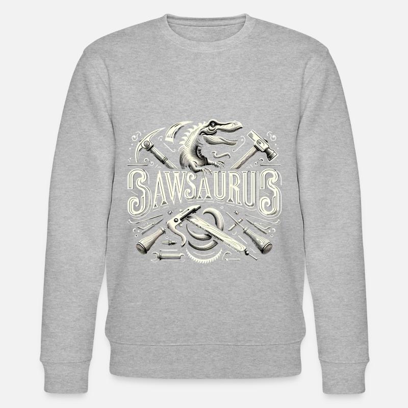Sawsaurus 5 - Stanley/Stella Unisex Bio-Sweatshirt CHANGER  - Grau meliert