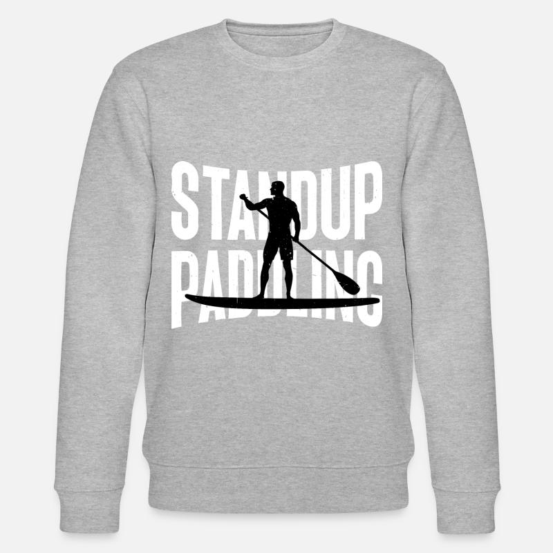 Standup Paddling - Stanley/Stella Unisex Bio-Sweatshirt CHANGER  - Grau meliert