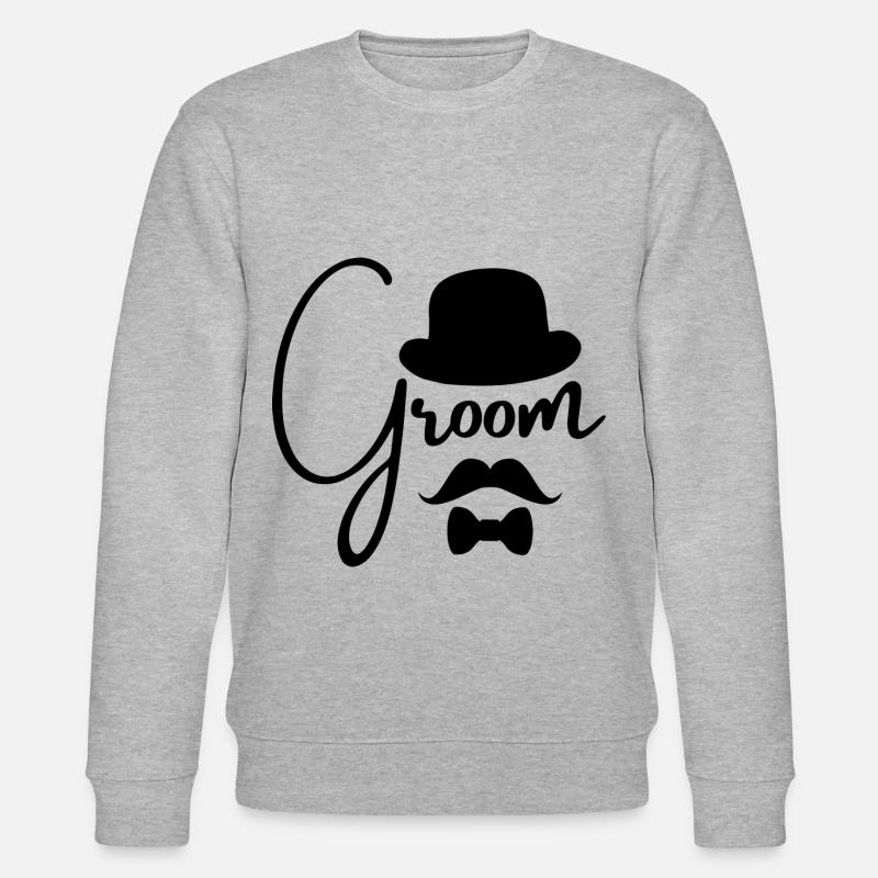 Groom - Junggesellenabschied - Stanley/Stella Unisex Bio-Sweatshirt CHANGER - Grau meliert