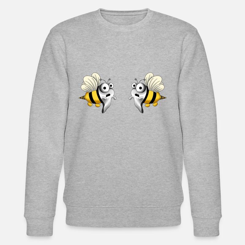 boo bees blank - Stanley/Stella Unisex Bio-Sweatshirt CHANGER  - Grau meliert
