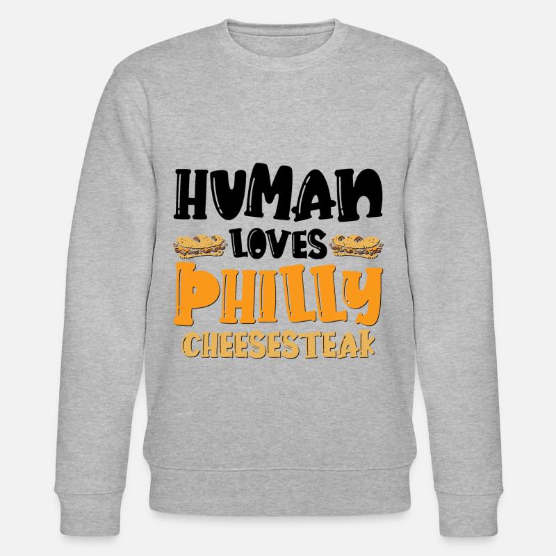 Philly Breakfast Sandwich - Stanley/Stella Unisex Bio-Sweatshirt CHANGER  - Grau meliert
