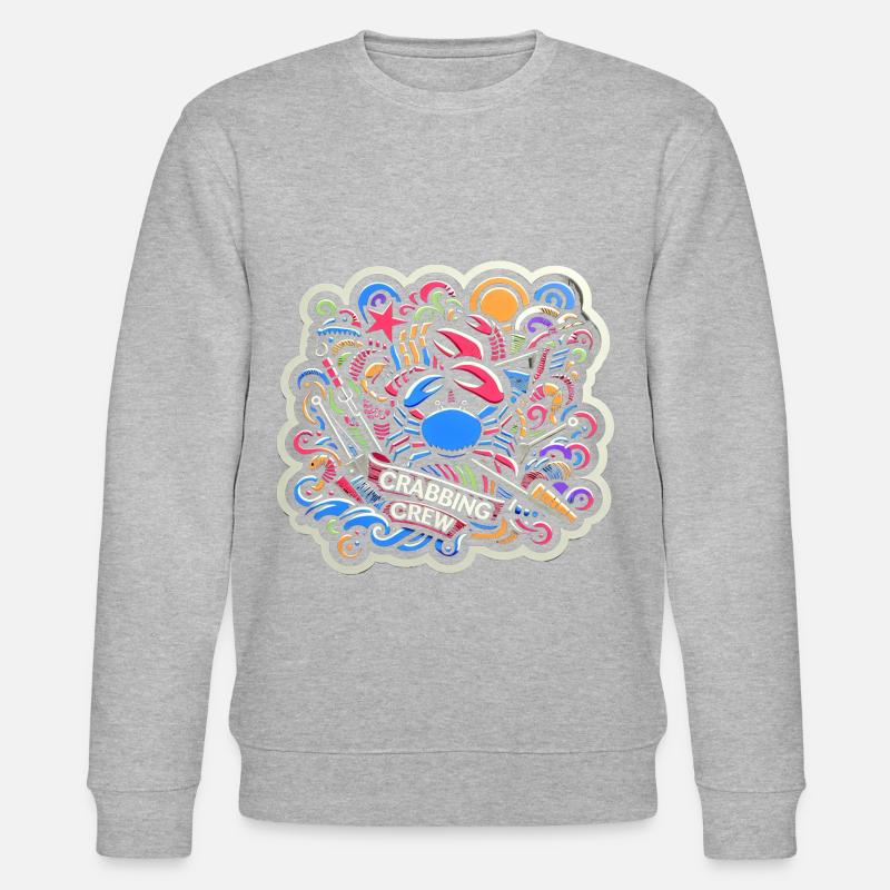 Crabbing Crew 18 - Stanley/Stella Unisex Bio-Sweatshirt CHANGER  - Grau meliert